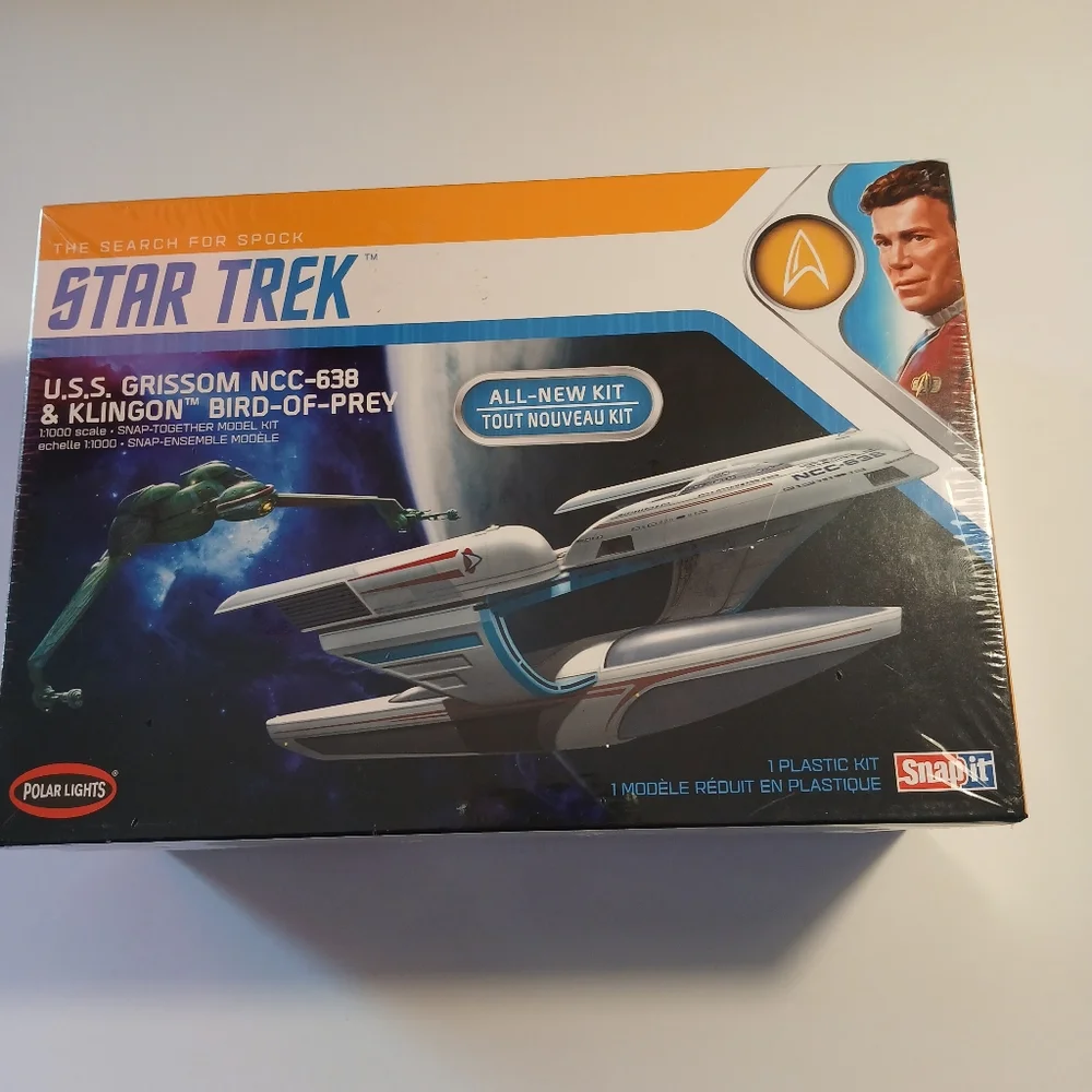 Star Trex U.S.S. Grissom NCC 638 & KLINGON BIRD OF PREY MODEL KIT NIB